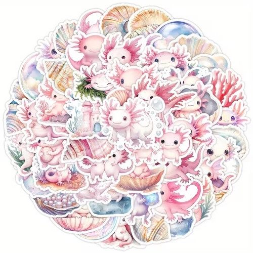 50x axolotl sticker - axolotl,