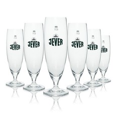 6x Jever Bier Glas Pokal 300ml
