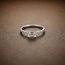 1CT Smaragd Schliff Moissanit