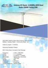 Antenna HF Dipole 3.7-3.9 Mhz