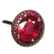 Edelstein 8 x 10 Mm Roter Rosa