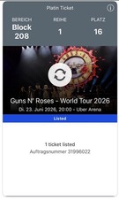 2 Tickets Guns N Roses Berlin