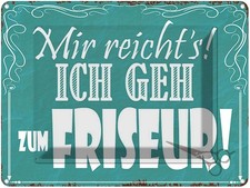 Blechschild 30x40 cm mir