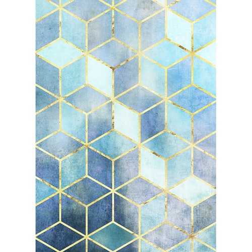 Wandbild mosaik azzuro 50x70 - wandbild,