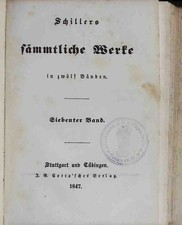 Schillers sämtliche Werke in