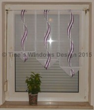 schöne 3 tlg. scheibengardine deko gardine vorhang 1331