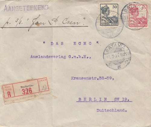 Ned indie 1921 registered - 1921:,