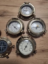 5 verschiedene Schiffsbarometer  im Bullaugenformat 