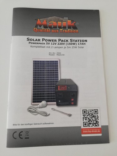 Mauk solar power pack - mauk,
