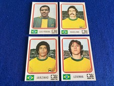 4 Panini München 74 WM Fußball Album Sticker Brasilien Recovered 2nds