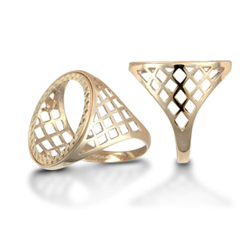 9ct gelbgold gestempelt halb - 9ct,