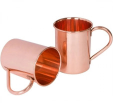 Set aus 2 edlen Kupferbechern