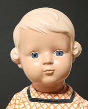 Alte Schildkröt Puppe Inge 49cm Schildkrötpuppe Puppen Dolls blond Antik poupee