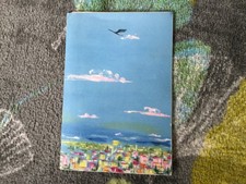 Lufthansa Super-G-Constellation Werbe - Falt-Broschüre aus den 50er Jahren / RAR