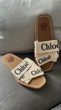 Chloe Woody Pantoletten Slides, Größe 39