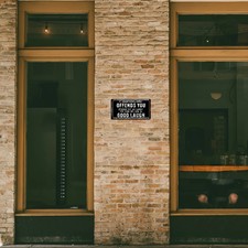 Metallschild Wanddekoration