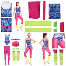 80s Fitness Costume 6-Pcs Set