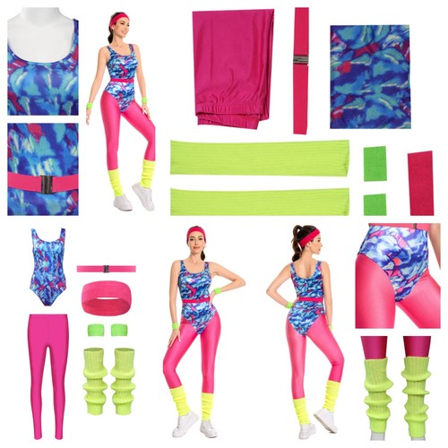80s fitness costume - 6-pcs, set