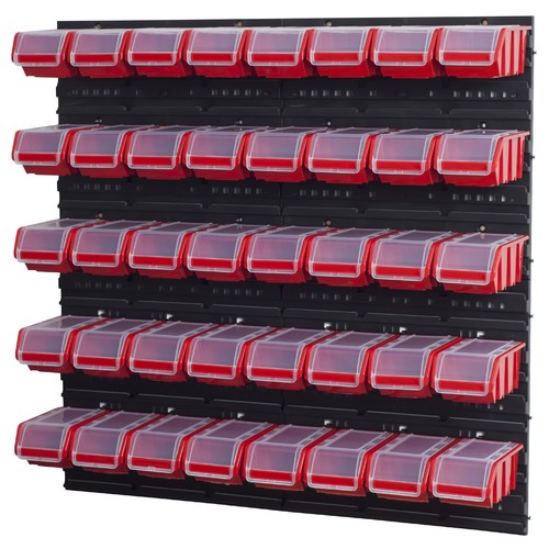 Stapelboxen set wandregal - set,