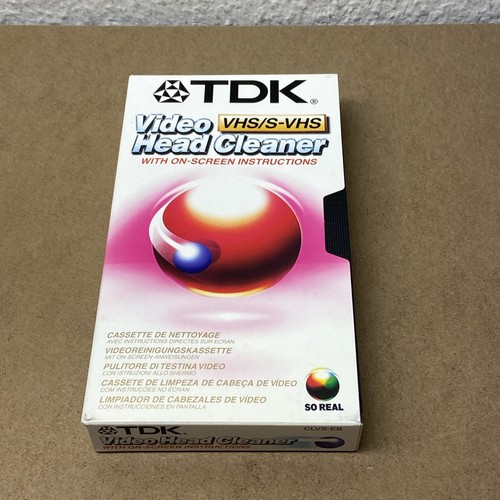 Tdk vhs head cleaner - vhs, s-vhs