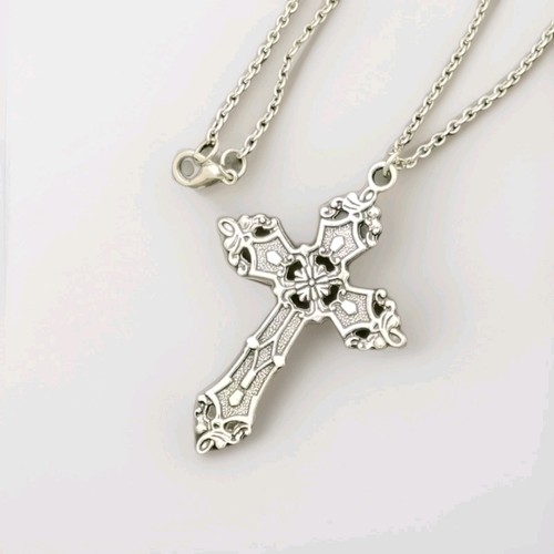 Silberne kreuz halskette - silberne,