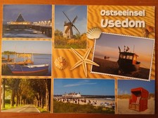 Postkarte 2638 gelaufen, Ostseeinsel Usedom, Sammlung, Ansichtskarte