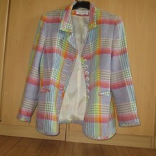 Edler M.A.C.S MÜNCHEN Barbara Kessels toller Blazer SEIDE+WOLLE 40 NEU-w. Sommer