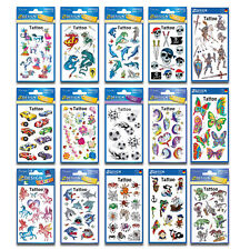 Kinder Tattoo viele Motive Klebe Aufkleber Sticker Karneval Halloween Geburtstag
