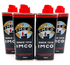 IMCO Feuerzeug Benzin 4 x 133ml Kanister Benzin 4er Spar Set das Original