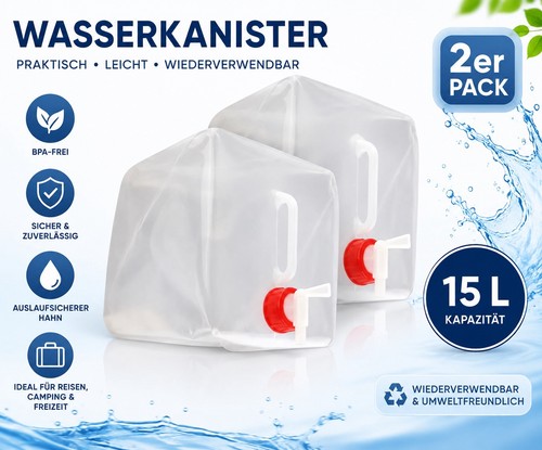 Wasserkanister faltbar 15l - wasserkanister,