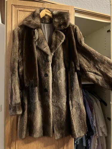 Pelz mantel damen braun - damen,,