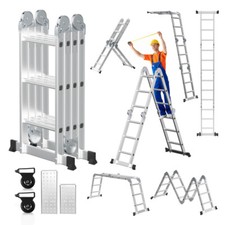 Leiter Aluleiter Ladder Klappleiter Stehleiter Ausziehbar Alu Mehrzweckleiter