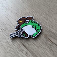Frosch Cowboy| Patch Klett Aufnäher| Waffe Pistole Moral Outdoor| Weste Jacke