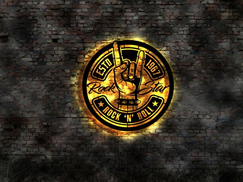 Hand logo rock and roll - logo,