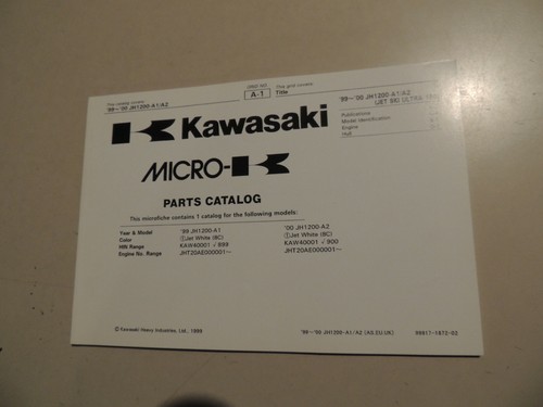 1999 parts catalog list - 1999/00,