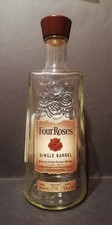 1x schöne leere ornamentierte Flasche - FOUR ROSES Slngle Barrel Bourbon Whiskey