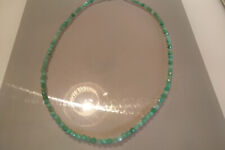 wunderschöne, facettierte Chrysopras Kette 45cm +5cm Verlängerung