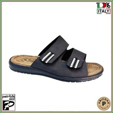 Herren Hausschuhe Arizona by Patrizia Azzi 8612 Klettverschluss verstellbar schwarz