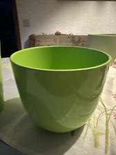 1 x Keramik Blumentopf Pflanzkübel Übertopf Limone Grün  19 cm D, 16 cm H.