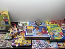 Brettspiele, Gesellschaftsspiele, Konvolut, Sammlung Pixie Bücher Lernspiele
