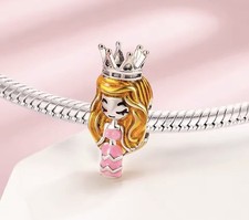 💖 Charm Anhänger Mädchen Märchen PRINZESSIN Krone für Pandora Armband 💖