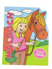 Pony Malbuch für Kinder ab 4