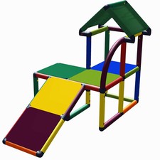 MOMO mein erstes Spielhaus für Kinderzimmer, Garten mit Rutsche 6015 Spielplatz