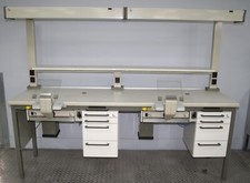 KaVo 2er Arbeitstisch / Labortisch / Arbeitsblock / Doppelarbeitsplatz # 01283