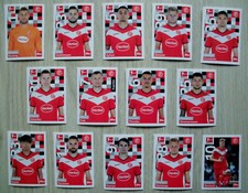 alle 14 Spielerbilder/Sticker Fortuna Düsseldorf Topps Bundesliga Saison 2018/19