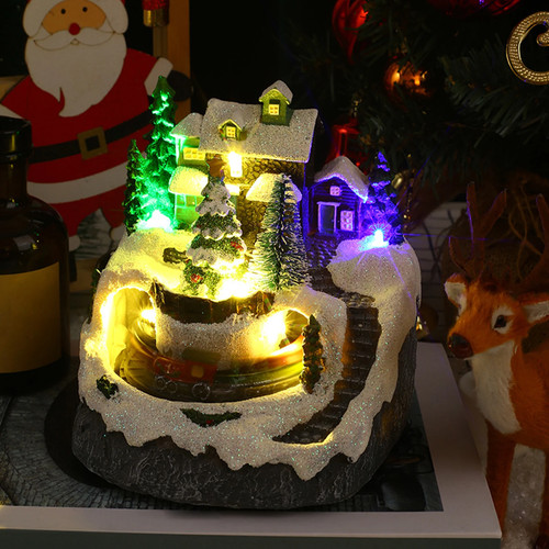 Weihnachtsdorf haus schnee - haus,