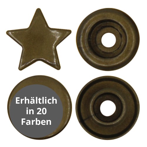 Babysnap stern druckknöpfe - stern,