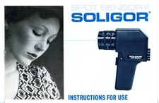 Bedienungsanleitung SOLIGOR SPOT SENSOR II Filmkamera User Manual IN ENGLISH