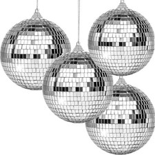 4er Set Spiegelkugeln 10cm