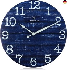 Lafocuse Rustikal Wanduhr Holz